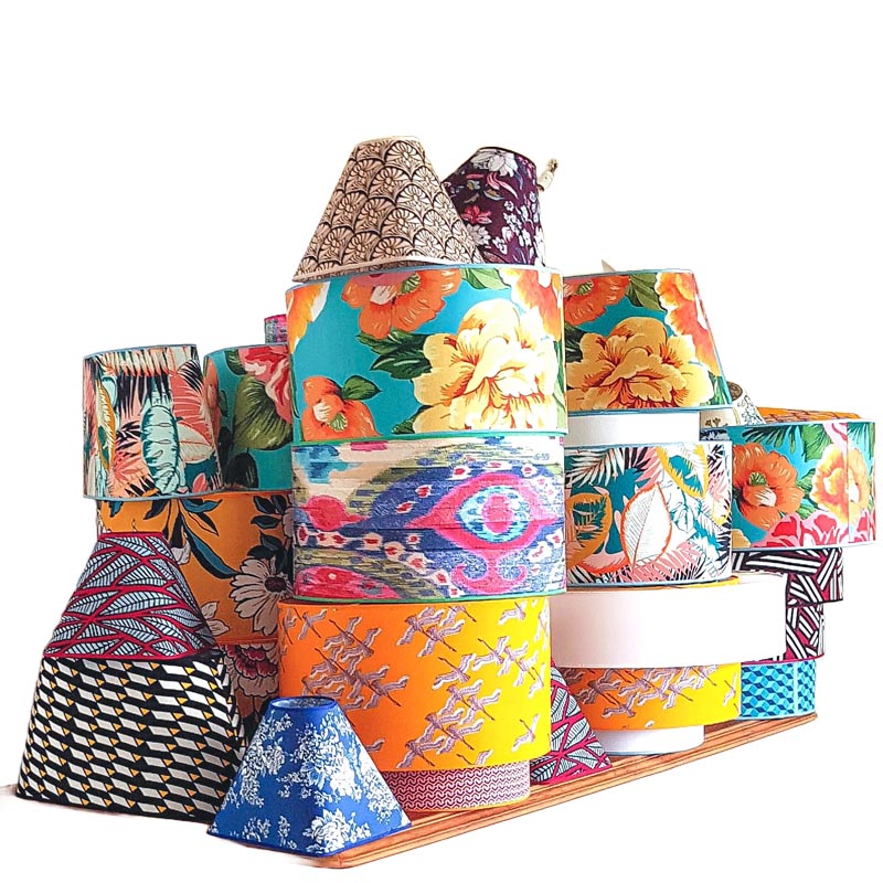 Modular colorful bohemian abat-jours by MORETTINA DESIGN