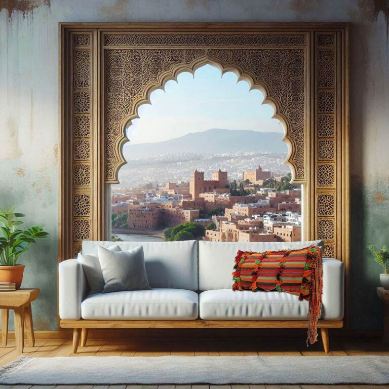 Amazigh Kasbah Style Furniture. Cushion. Style Marrakech ryad.