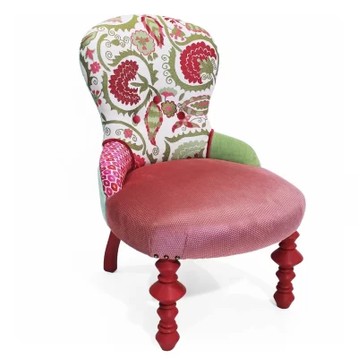 Playful baroque contemporary design - Contessa Bice - Femenin tiny armchair by MORETTINA DESIGN