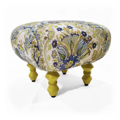 Contessa Eleonora - Stylish Seating Footstool. Playful baroque contemporary design.
