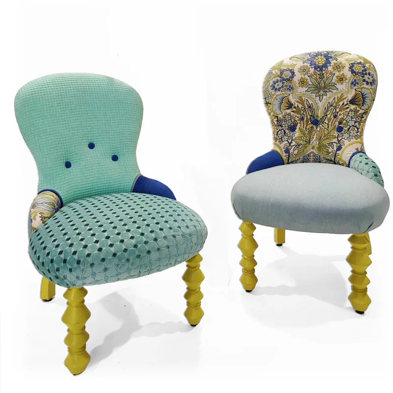 Playful baroque contemporary design. Contessa Eleonora Collection - Armchairs. Mediterrnean style furniture by MORETTINA DESIGN