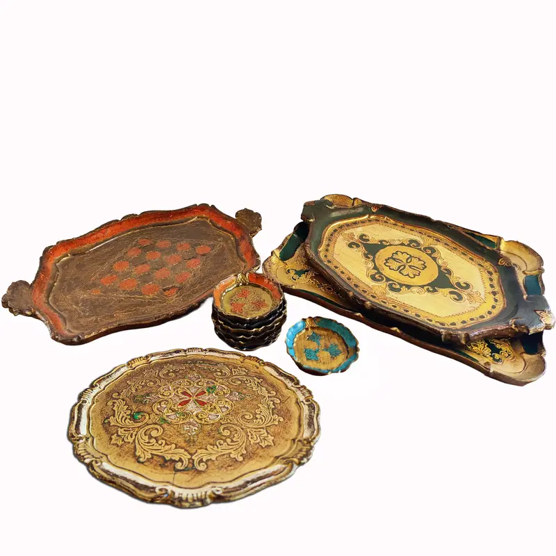 Vintage retro Florentine trays at MORETTINA®