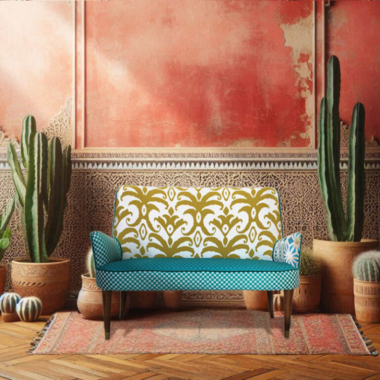 MORETTINA DESIGN. Boho furnitures made in Morocco for ryads and boutique hotels by MORETTINA DESIGN