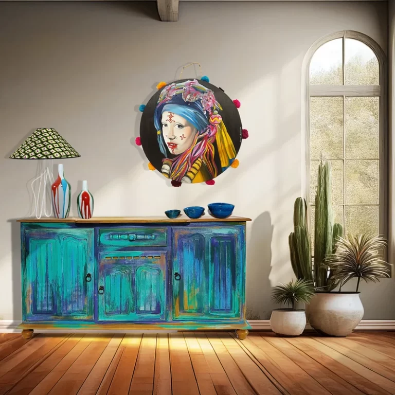 Colorful Moroccan Bohemian interior . Table lamp, home deco by MORETTINA®