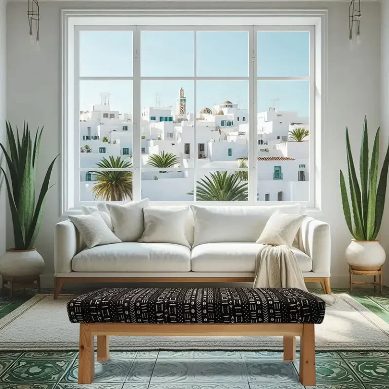 Afro Tribal Style Interior -Bogolan bench by MORETTINA®. Eclectic Bohemian Furniture by MORETTINA DESIGN