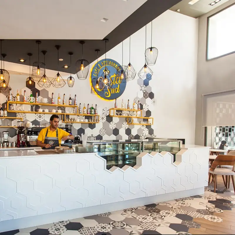 Commercial & Residential Design Solutions by SILVIA ANGELICA CHIABRERA Italian Architect - Designer. Costa Sud Agadir Restaurant.