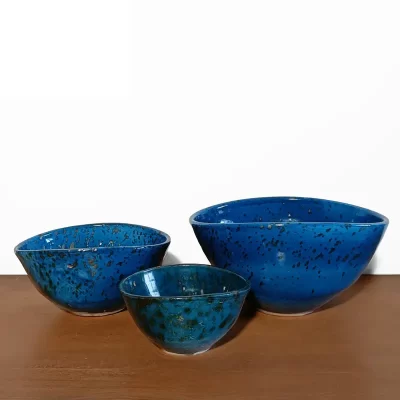 Ceramic Blue Bowls Set - MORETTINA DESIGN