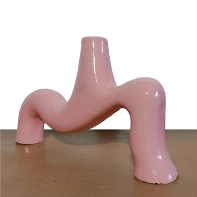 Ceamic Pink Candlestick - MORETTINA DESIGN-
