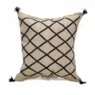 Geometric Wool Cushion - KASBAH AFRO COLLECTION by MORETTINA DESIGN