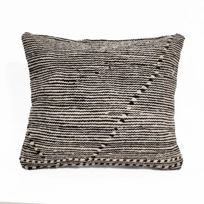 Striped Wool Cushion - KASBAH AFRO COLLECTION by MORETTINA DESIGN