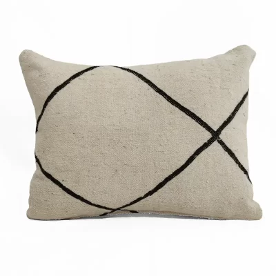 Minimalist Design Wool Cushion - KASBAH AFRO COLLECTION by MORETTINA DESIGN